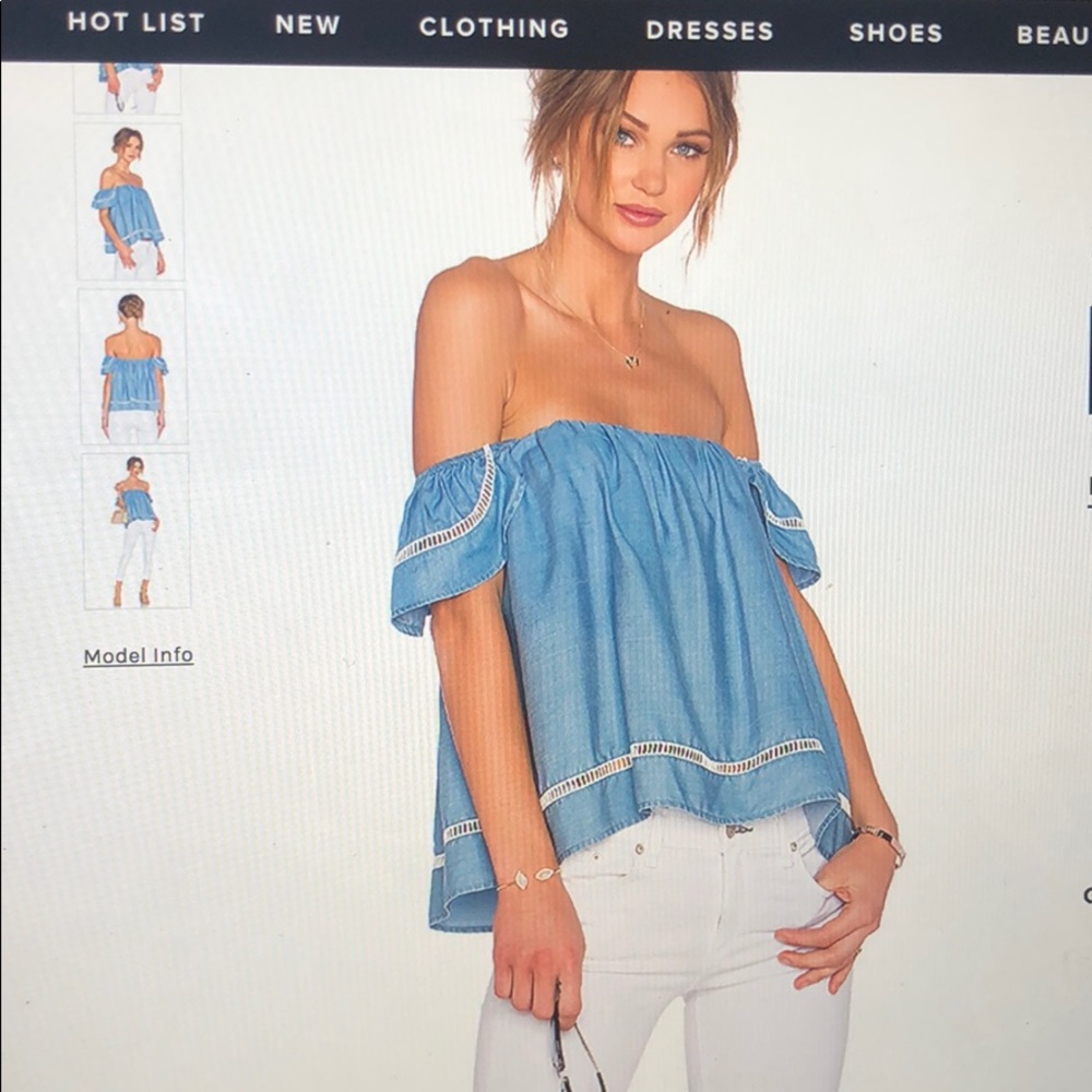 Lovers + Friends (Revolve) off the shoulder top